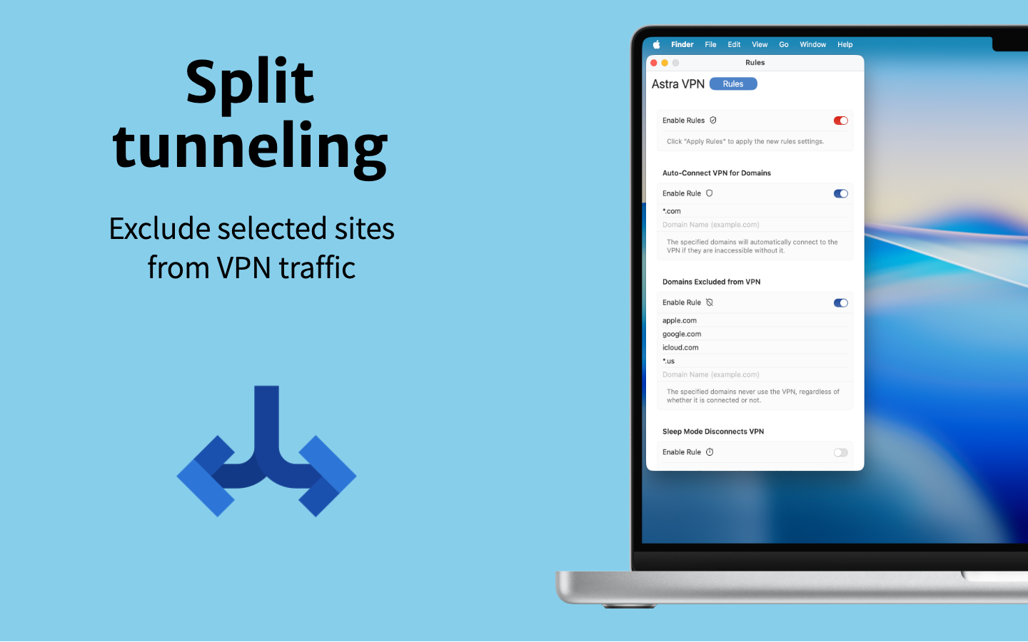 Astra VPN on macOS — 3